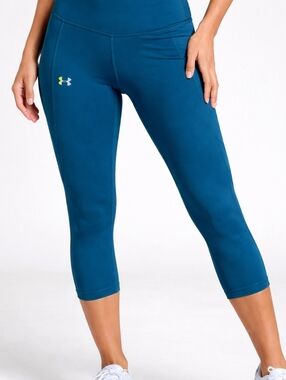 Under Armour Teal-Blue High-Waist Performance Leggings